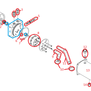 Trip-Edge RT3 HYD09322 Motor Kit (G1220 & Up) Diagram