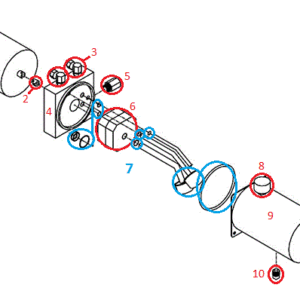Trip-Edge RT3 HYD01710 Motor Kit Diagram