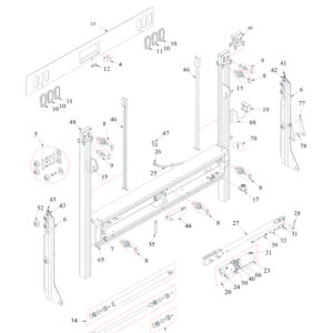 Tommy Gate Railgate Series Bi-Fold Diagram (1 OF 2) [Flatbed / Stake / Van]