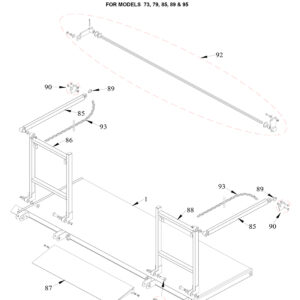Tommy Gate Standard Railgate Series Diagram (2 OF 3) [Flatbed Stake And Van]