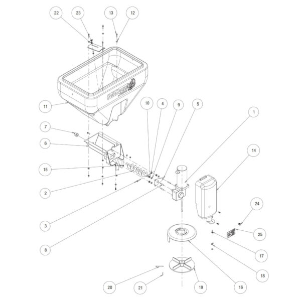 SaltDogg TGS02 Hopper Assembly Diagram