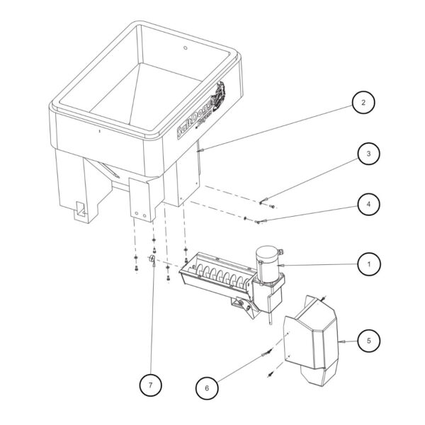 SaltDogg TGS03 Hopper Assembly Diagram