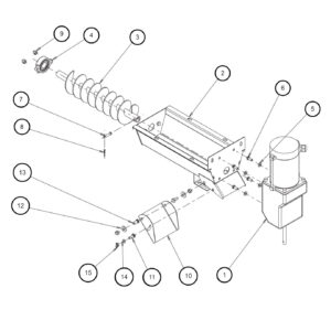 SaltDogg TGS03 Trough Assembly Diagram