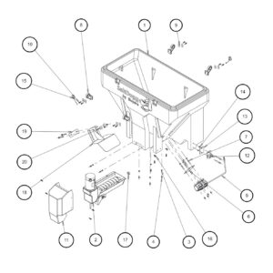 SaltDogg TGS07 Hopper Assembly Diagram