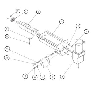 SaltDogg TGS07 Trough Assembly Diagram