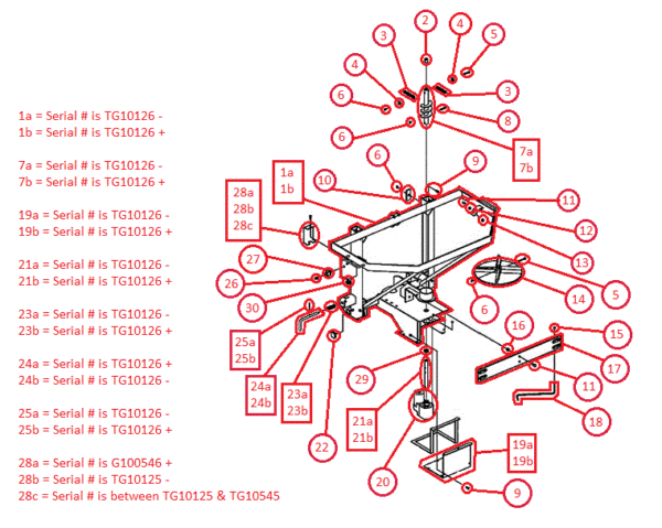 BOSS TGS1100 (w/ Smart Hitch) Frame Diagram