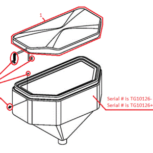 BOSS TGS1100 (w/ Smart Hitch) Hopper Diagram