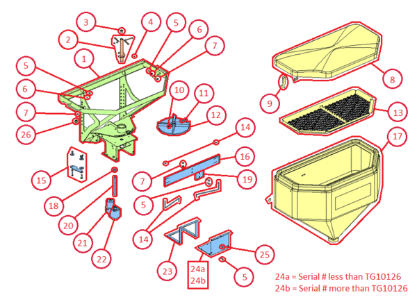 BOSS TGS600 Main Assembly Parts Diagram