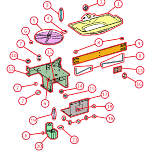 BOSS TGS800 Lower Assembly Diagram
