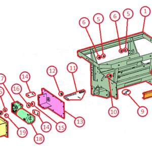 BOSS TGS800 Middle Assembly Diagram