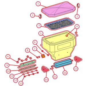 BOSS TGS800 Upper Assembly Diagram