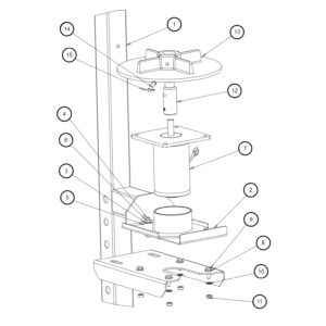 SaltDogg TGSUV1B Motor And Frame Assembly Diagram