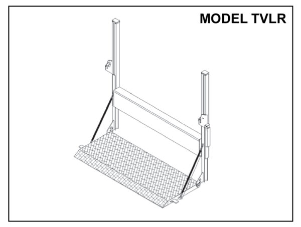 Thieman AATVLR-16-9042 - AATVLR 16 Series All Aluminum Railgate (90 x 42 + 6)
