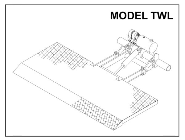 Thieman TWL - 125 Series Steel Platform Conventional Tailgate (84 x 32 + 8)