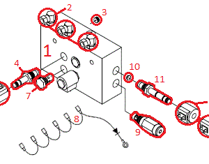 UTV Blade - Straight Blade Valve Assembly Diagram