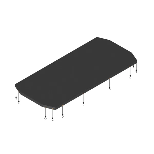 BOSS VBS14399 - Hopper Tarp With Bungees For VBX8000