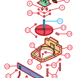 BOSS VBX8000/VBX9000 Lower Spinner Diagram
