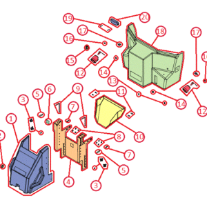 BOSS VBX8000/VBX9000 Upper Spinner Diagram