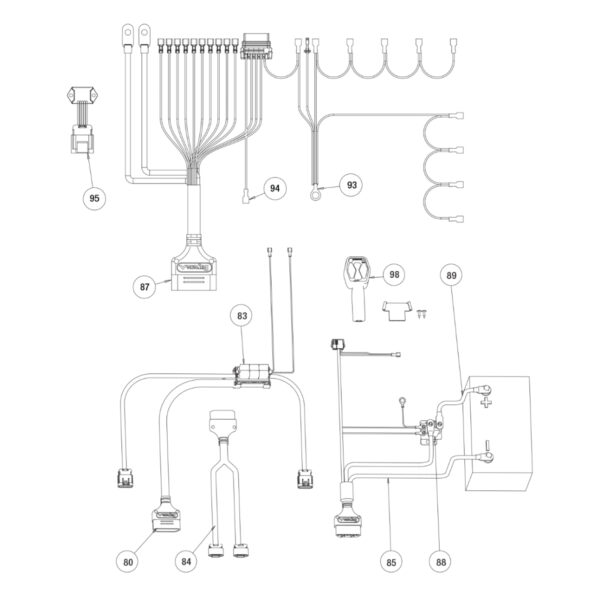 Buyers SnowDogg Discontinued Model VXF85 Harness Diagram