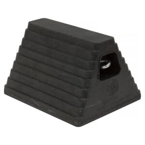 Buyers WC6810L - Heavy Duty Rubber Wheel Chock With Recessed Chain Eye (10 x 8 x 6 Inches)