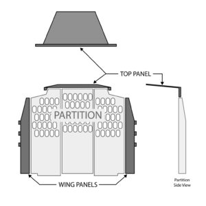 Partition Wing Kit - ProMaster Std/High/Super High Roof