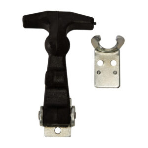 Buyers WJ195 - 4 Inch Easy Grip Rubber Hood Catch With Bracket