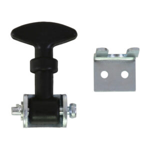 Buyers WJ202 - 2-1/2 Inch Mini Easy Grip Rubber Hood Catch With Bracket
