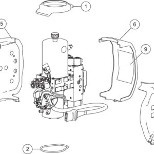 XtremeV Hydraulic Unit Cover Assembly Diagram
