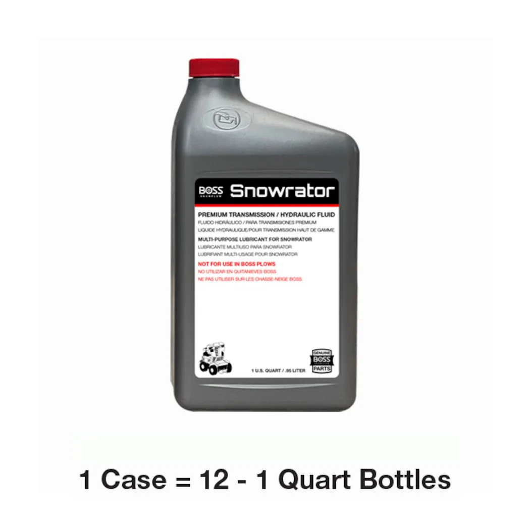 BOSS 143-1141 - Snowrator Hydraulic Fluid (1 Case of Twelve 1-Quart Bottles)