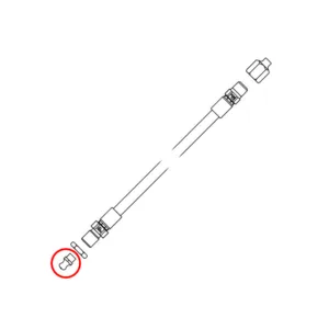 Boss Msc17846 – Grease Hose Assembly With Zerk Bulkhead Fitting (12” L)
