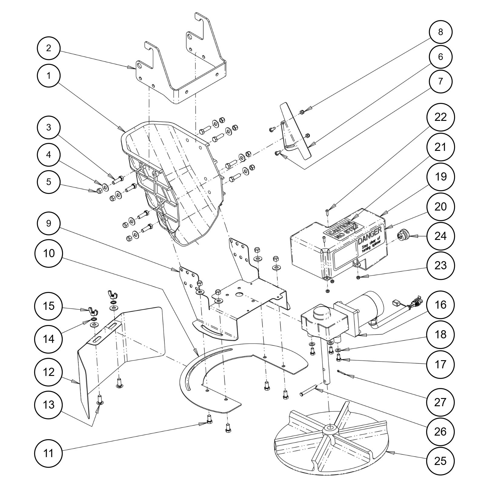 SHPE0400 Chute Assembly Diagram