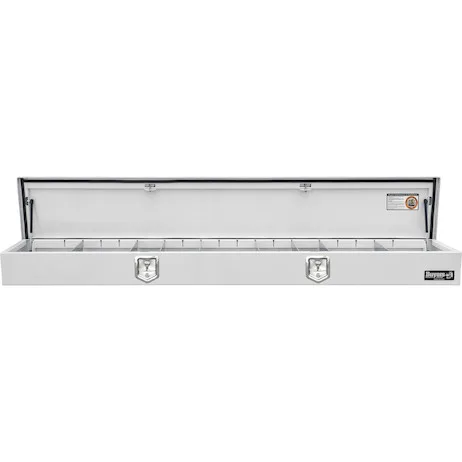 Buyers Products 1702836 - 20x96 Gloss White Steel Top Mount Service Body Truck Tool Box - Image 6
