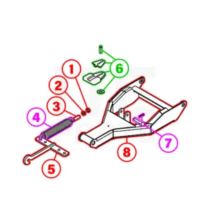 BOSS Power-V XT DXT AND TEV Push Frame Assembly Diagram
