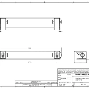 Champion Hoist A131274 - Heavy-Duty Rear Hinge Assembly