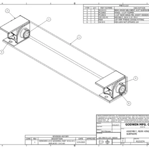 Champion Hoist A131274 – Heavy Duty Rear Hinge Assembly