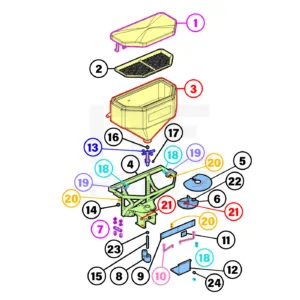BOSS TGS600 Hopper Assembly Diagram