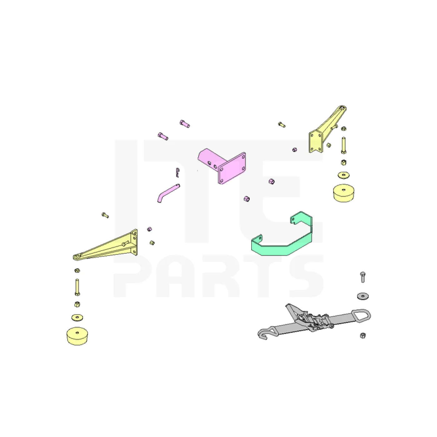 BOSS TGS600/ 800/ 1100 Slide-In Attachment Diagram - Image 2