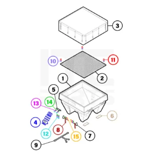 BOSS VBX3000 Hopper Assembly Diagram