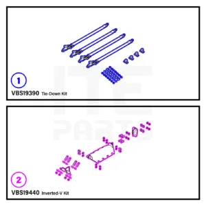 BOSS VBX3000 Inverted-V And Tie-Down Kit Diagram