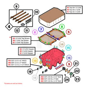 BOSS VBX+ Hopper Assembly Diagram