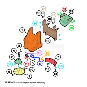 BOSS VBX+ Spinner Assembly Diagram